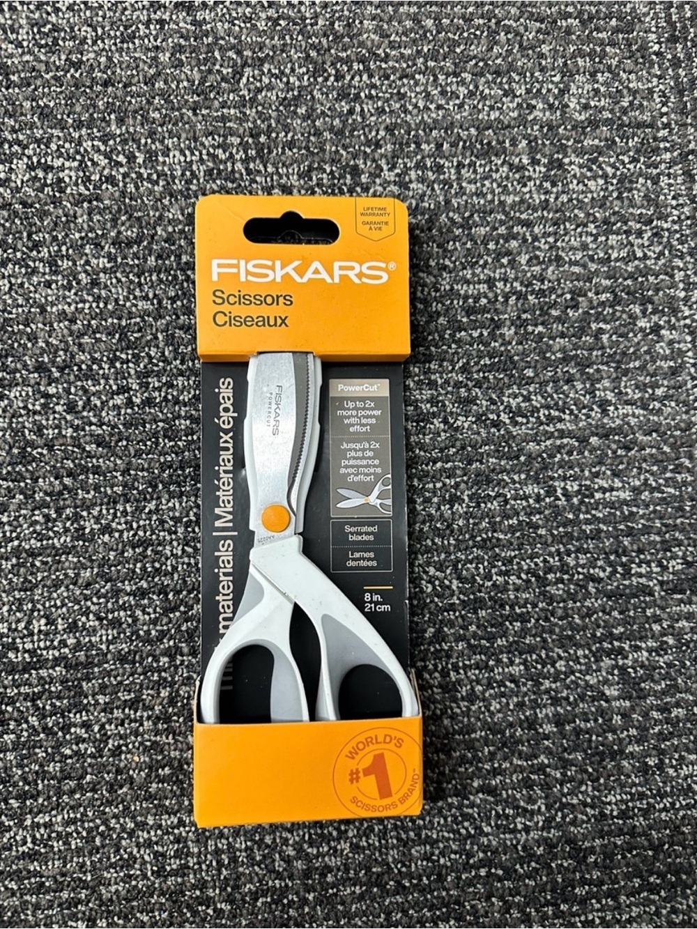 Fiskars Power Cut 8in Serrated
Scissors